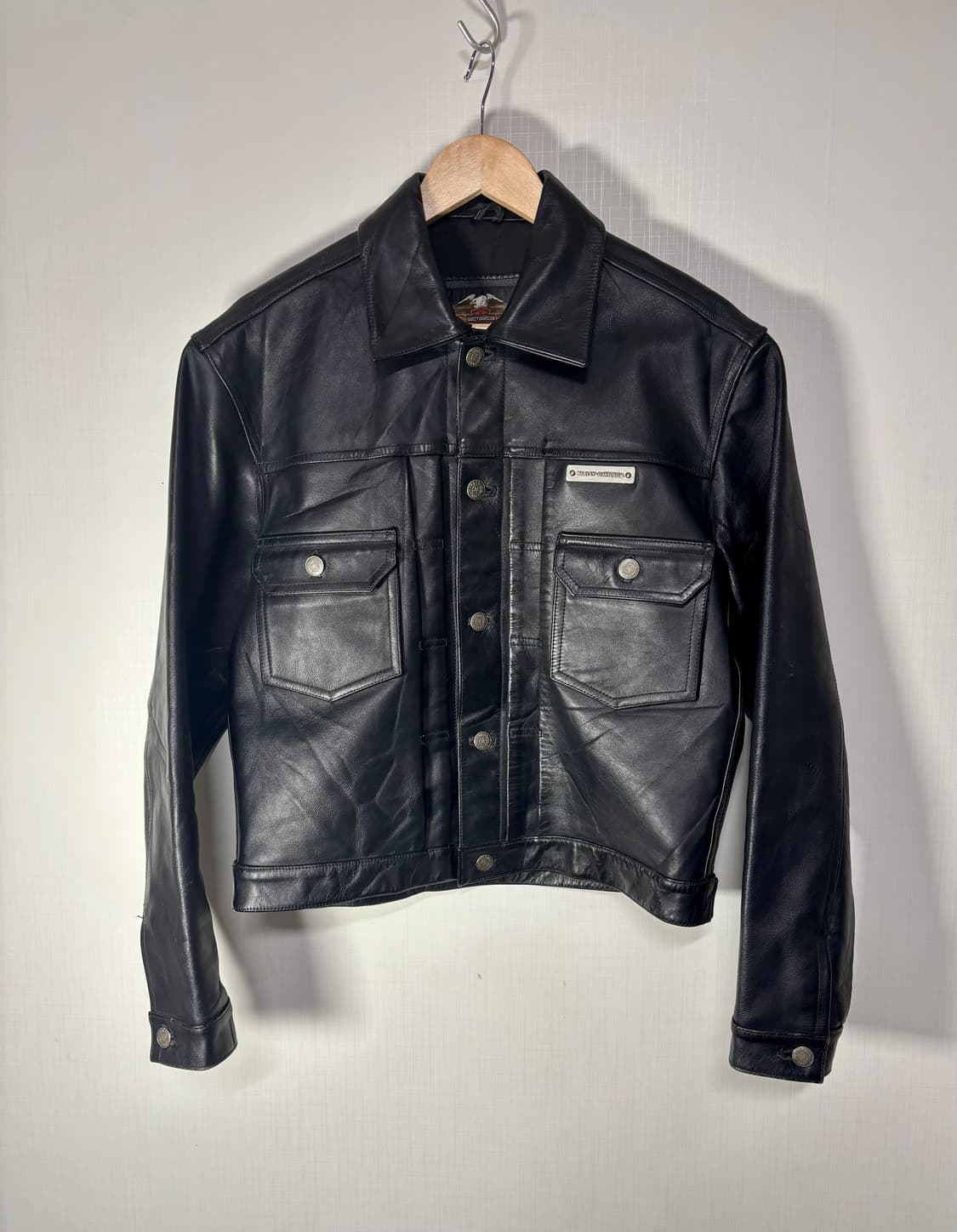 Harley Davidson 할리 데이비슨 레더 트러커 자켓 가죽자켓 상품이미지1