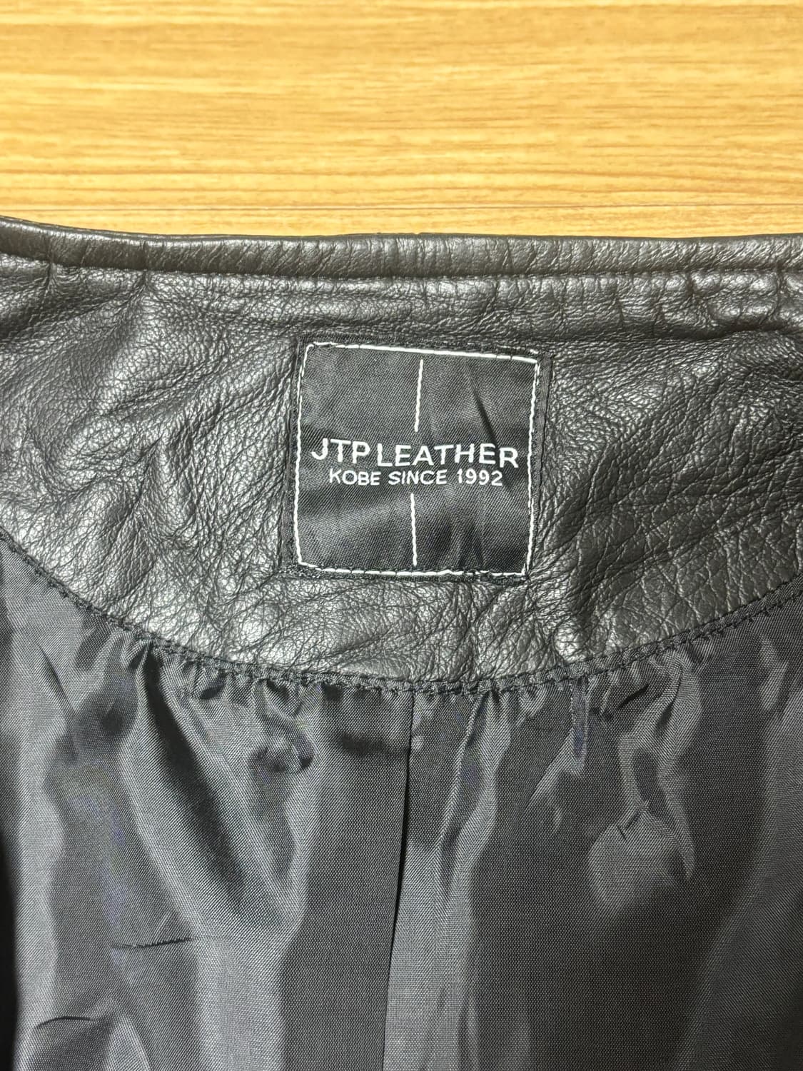 Jtp leather 램스킨 사선지퍼 가죽자켓 상품이미지6