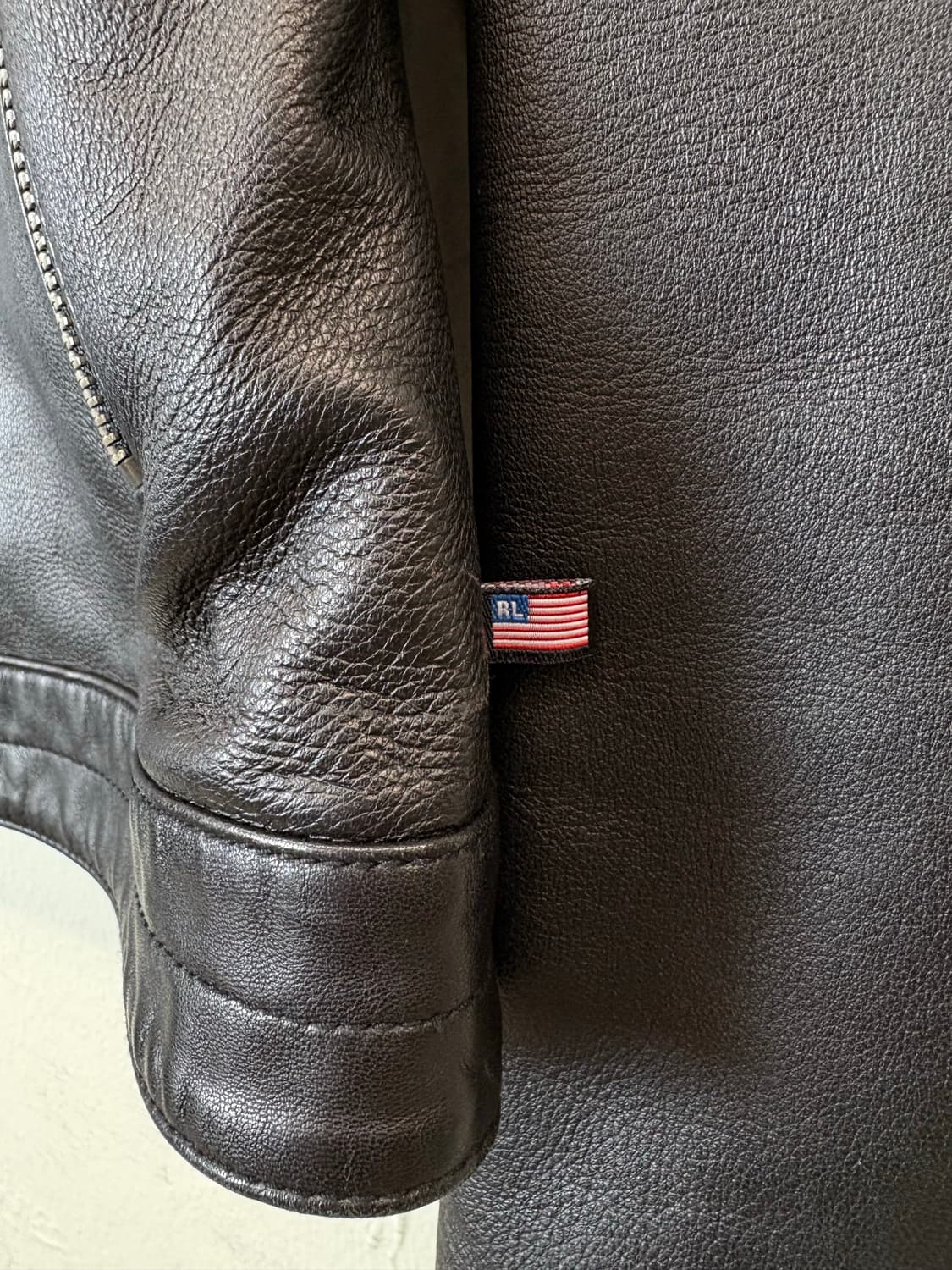 폴로랄프로렌 폴로진스 빈티지 램스킨 라이더 자켓 상품이미지5