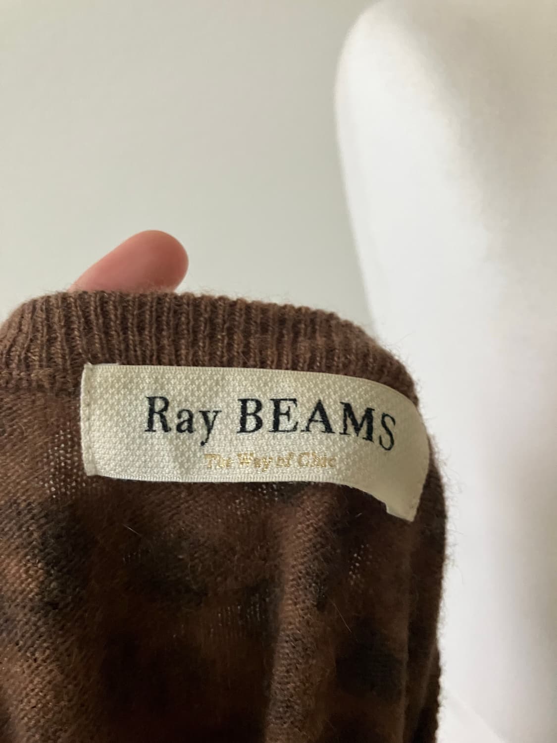 Ray BEAMS 레이빔즈 레오파드 울혼방스웨터 상품이미지4