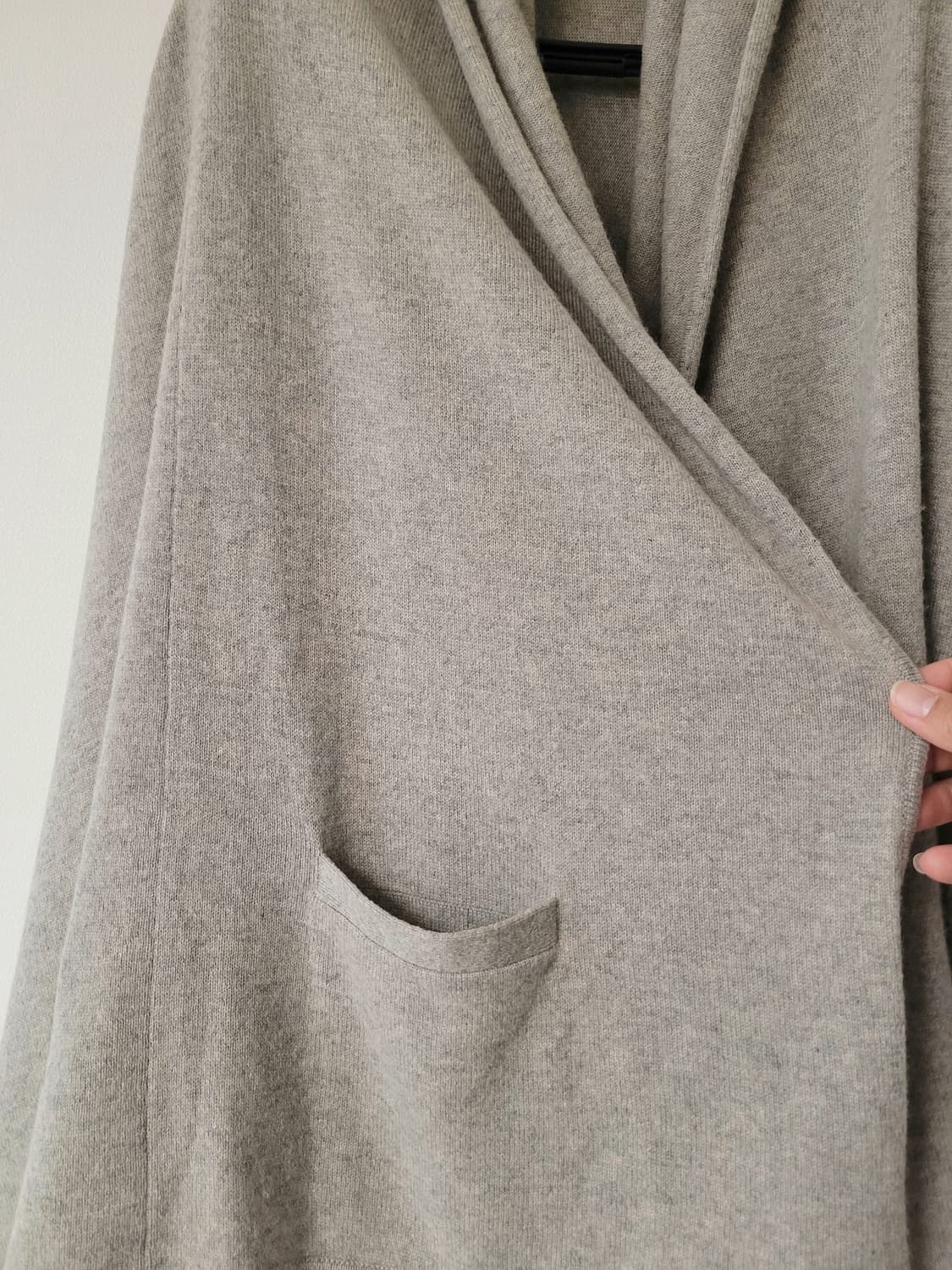 랄프로렌 캐시미어 후드 숄 가디건 S 상품이미지5