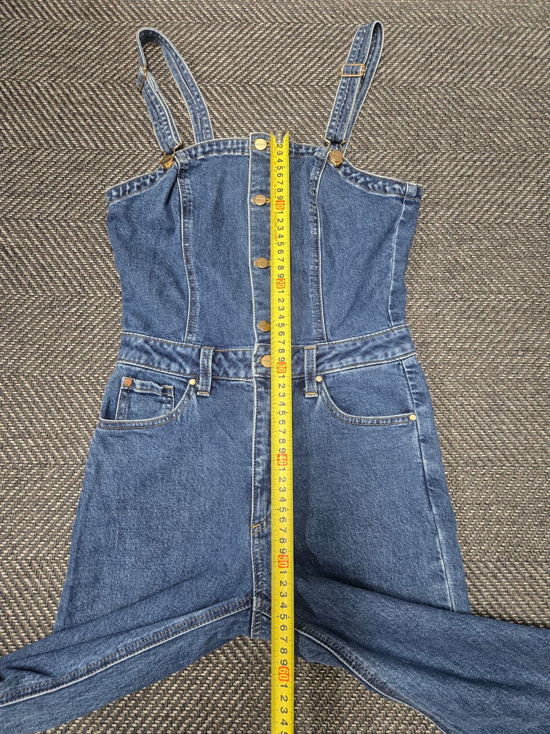 게스 데님 멜빵 바지 점프수트 스판청멜빵바지 상품이미지6