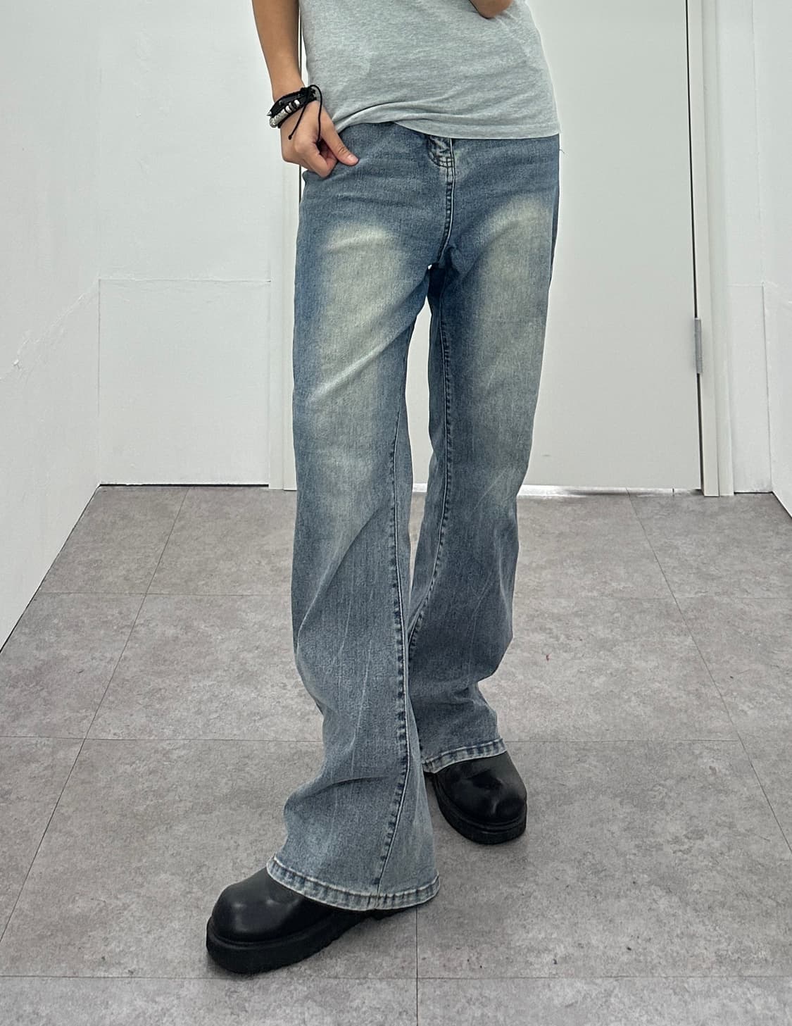 NONE vintage flare cut denim pants 상품이미지2