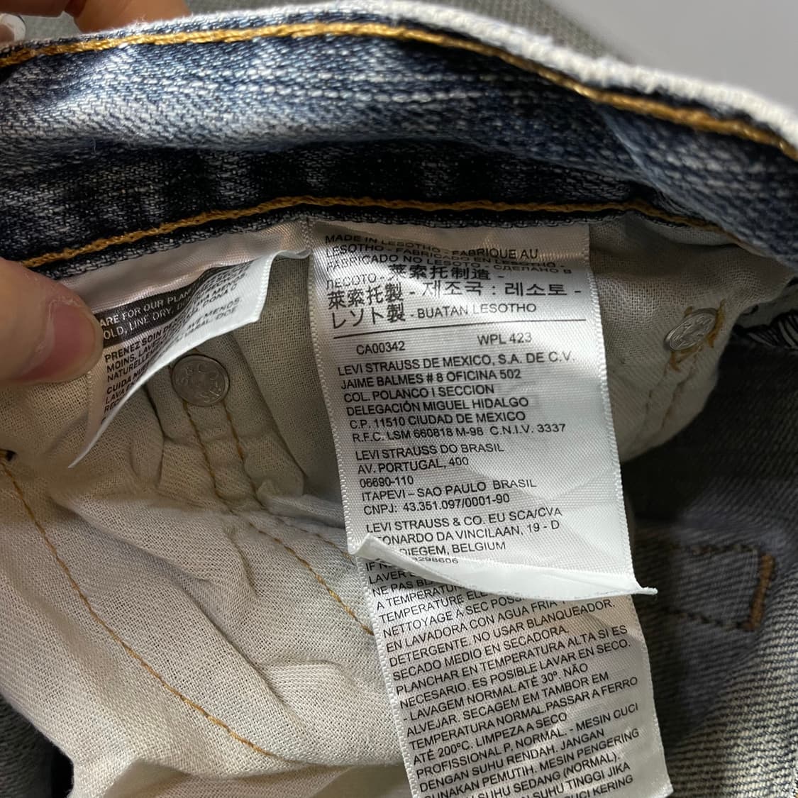 (38) 리바이스 559 38X34 워싱 데님 팬츠 상품이미지3
