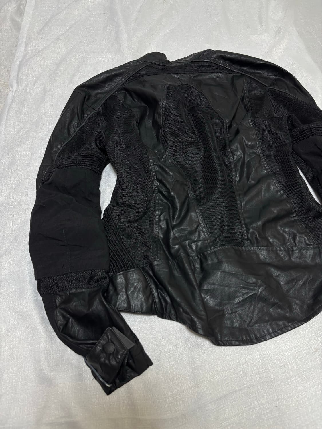 “Field Core” Black Mesh Biker Jacket 상품이미지7