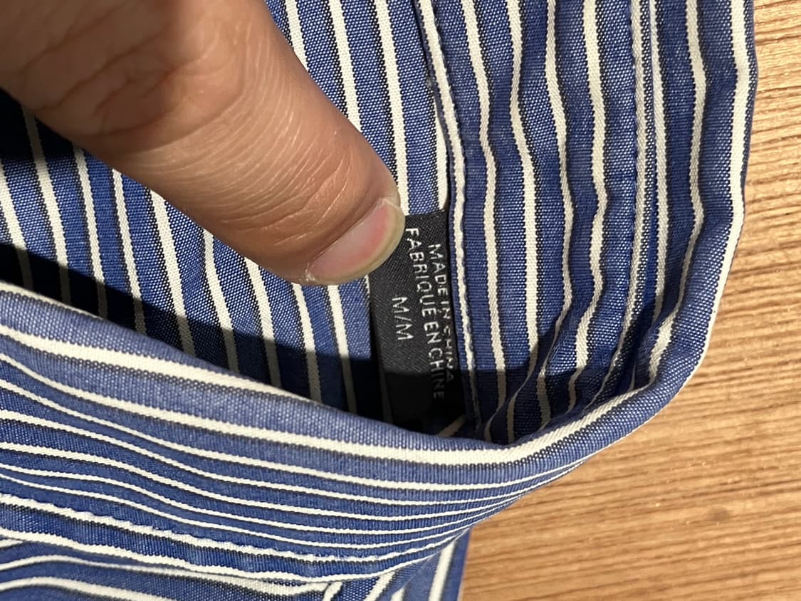 Exchange Armani 블루 스트라이프 셔츠 상품이미지9
