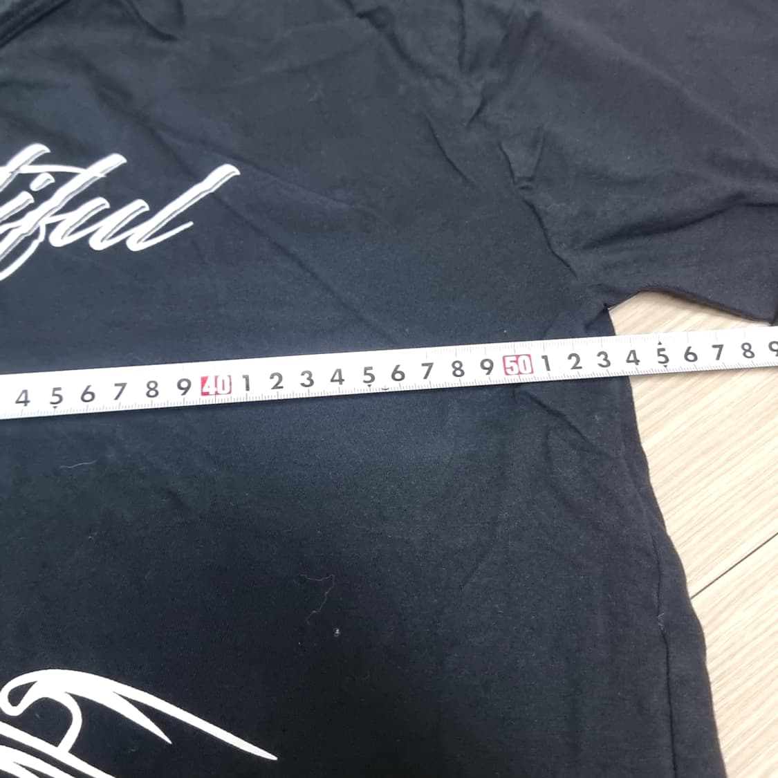 검정색 하와이안 프린팅 반팔 티셔츠(100-105) 상품이미지6