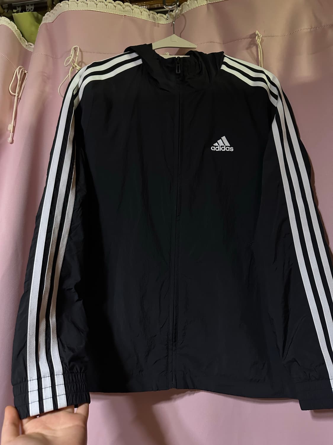 아디다스 바람막이 블랙 엠사이즈 아디바막 바막 삼선 상품이미지1