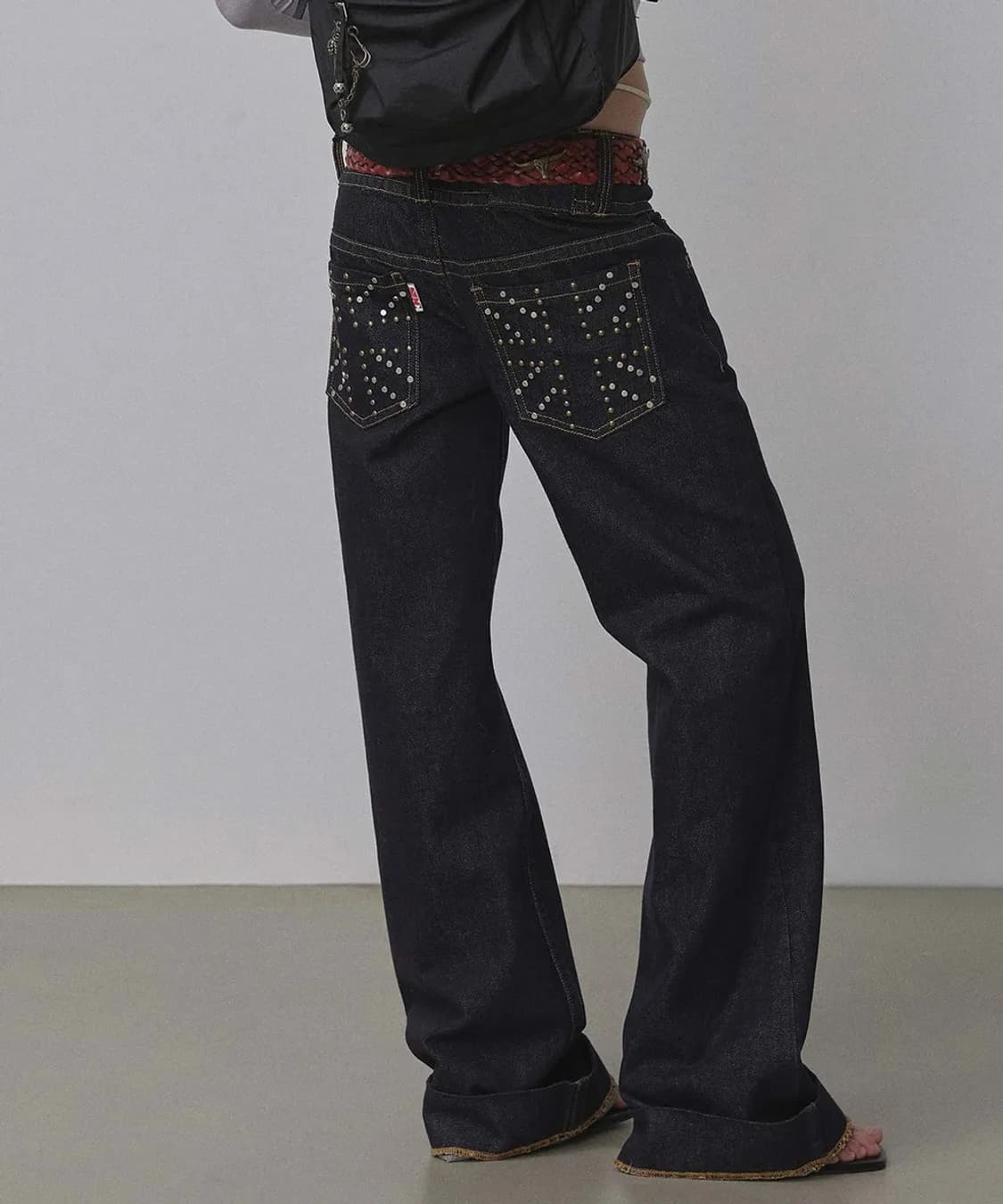 스컬프터 유니온잭 엔지니어드 데님 인디고 m 상품이미지3