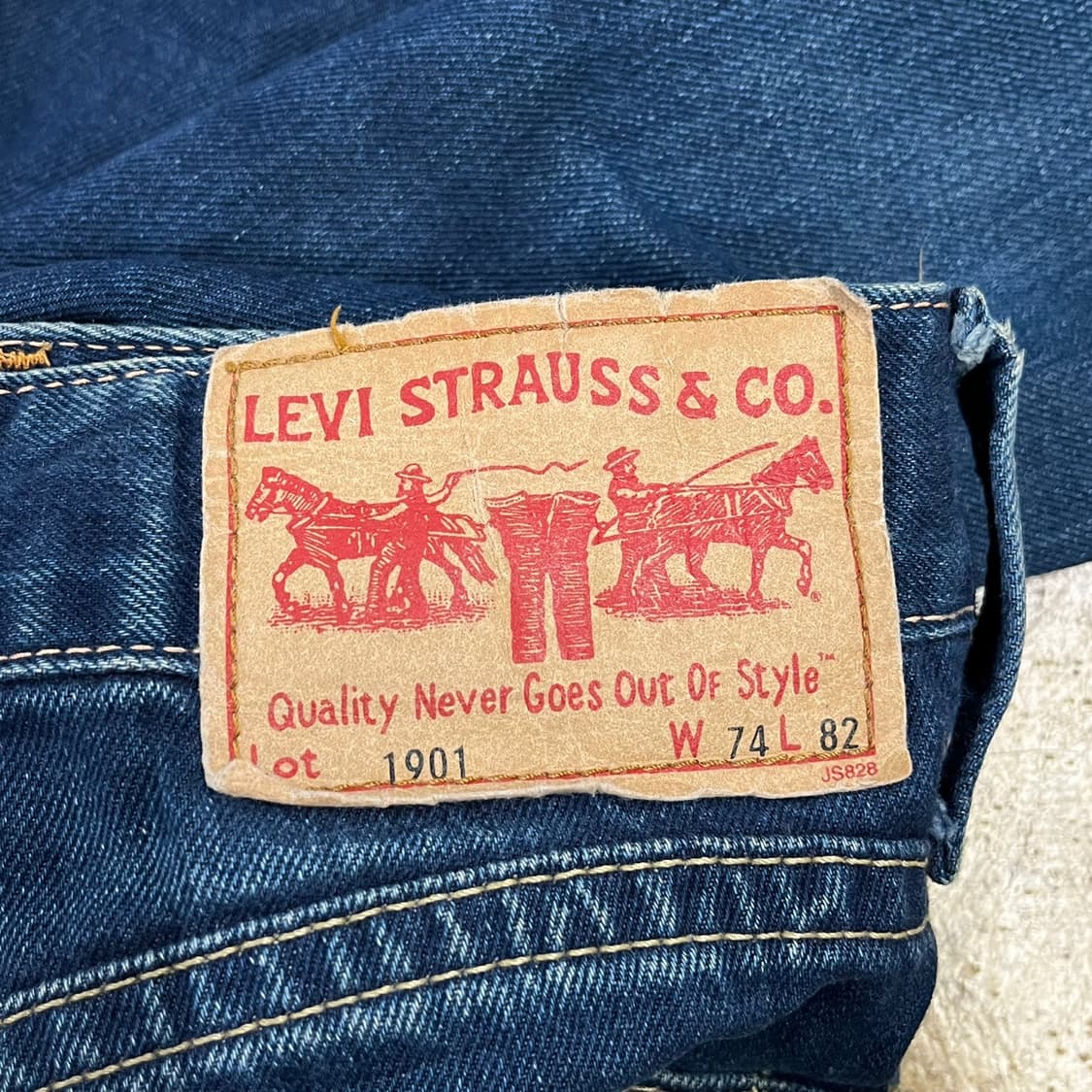 [정품] 리바이스 진청 데님 청바지 b14 상품이미지4