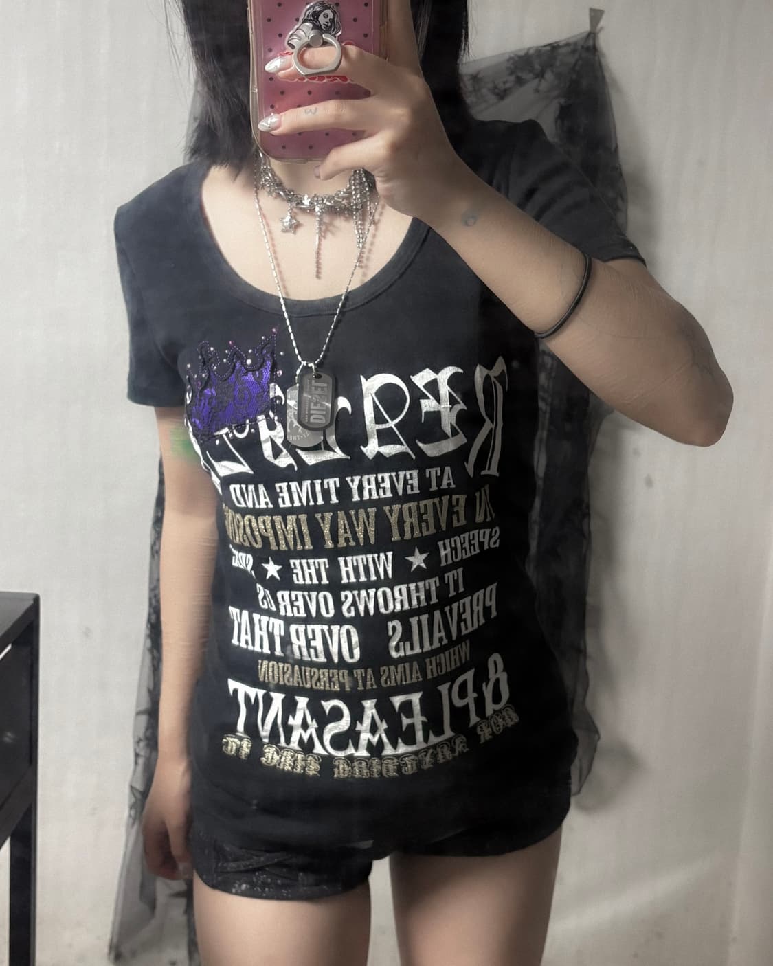 콘플레이크 펑크 y2k 티셔츠  상품이미지1