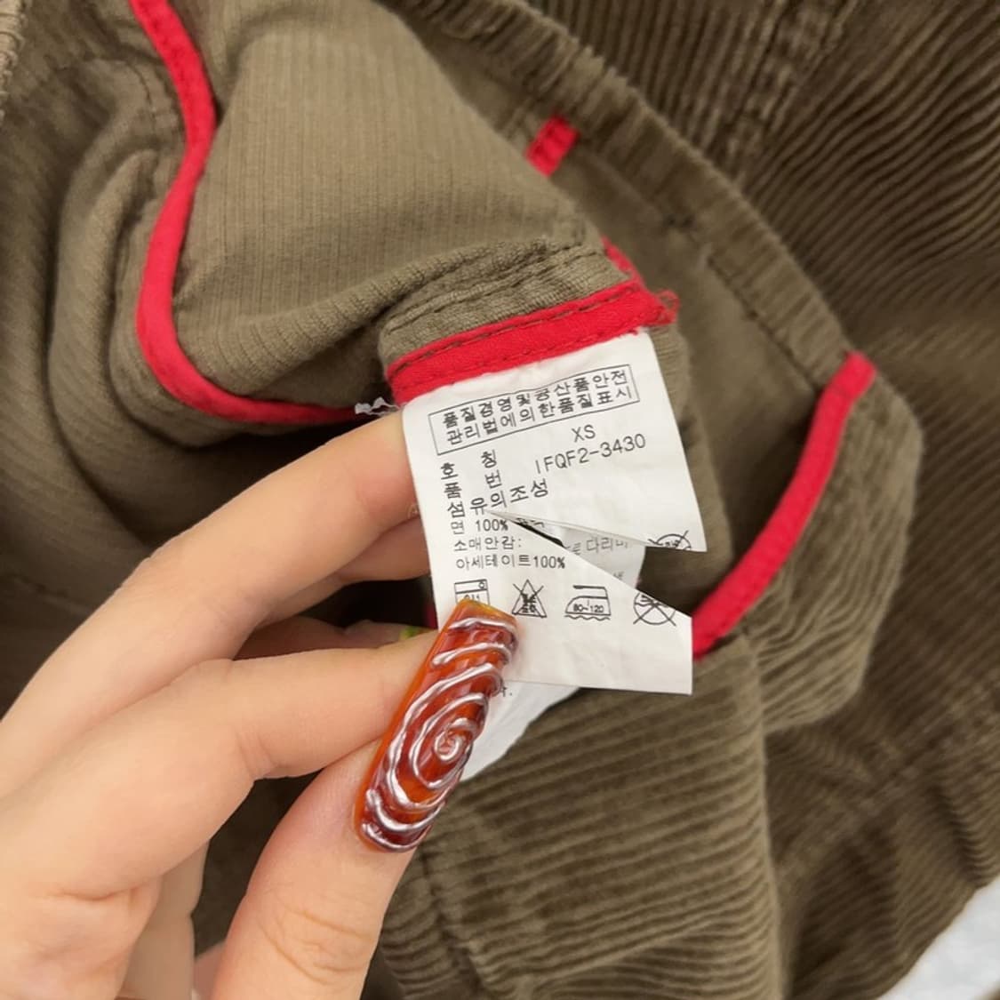 폴로 랄프로렌 모던시크 캐주얼 코듀로이 골덴 자켓 XS C09540 상품이미지6