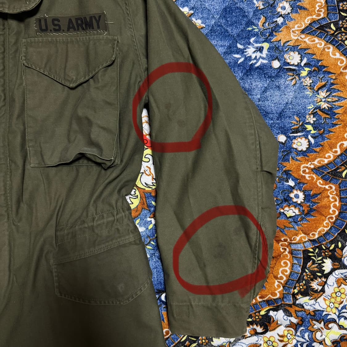 빈티지 60s 미군 오리지널 M65 필드자켓 1세대 S-R 상품이미지9