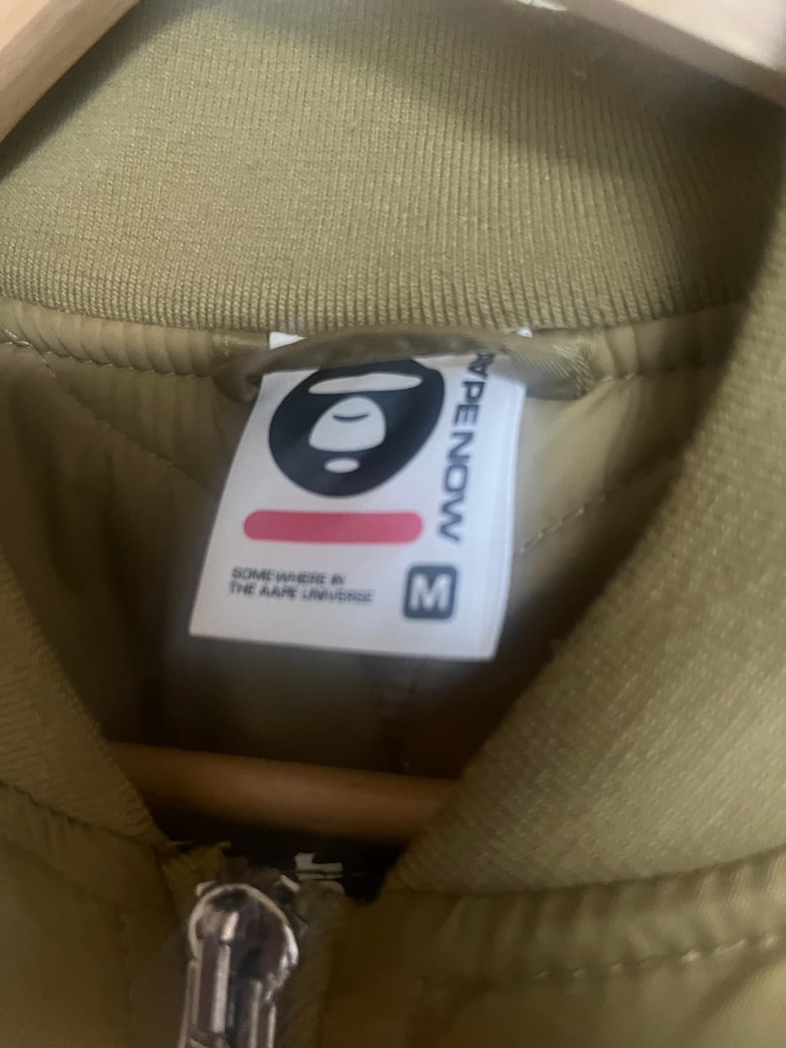 베이프 APE 집업 봄버 재킷 / 새상품급 / 1회착용 상품이미지8