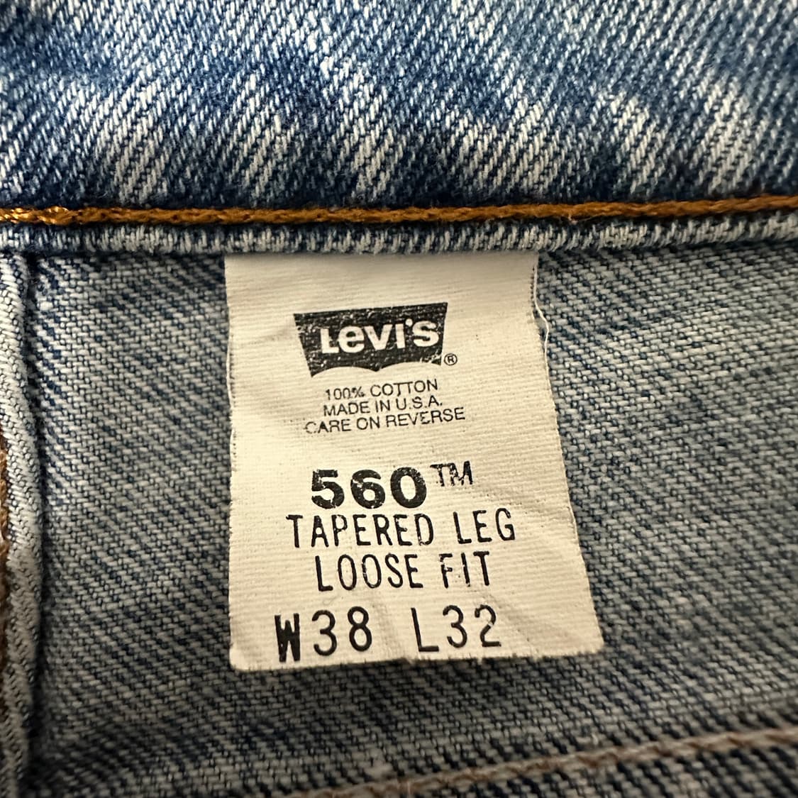 LEVI'S 560 90's usa made denim jeans 상품이미지4
