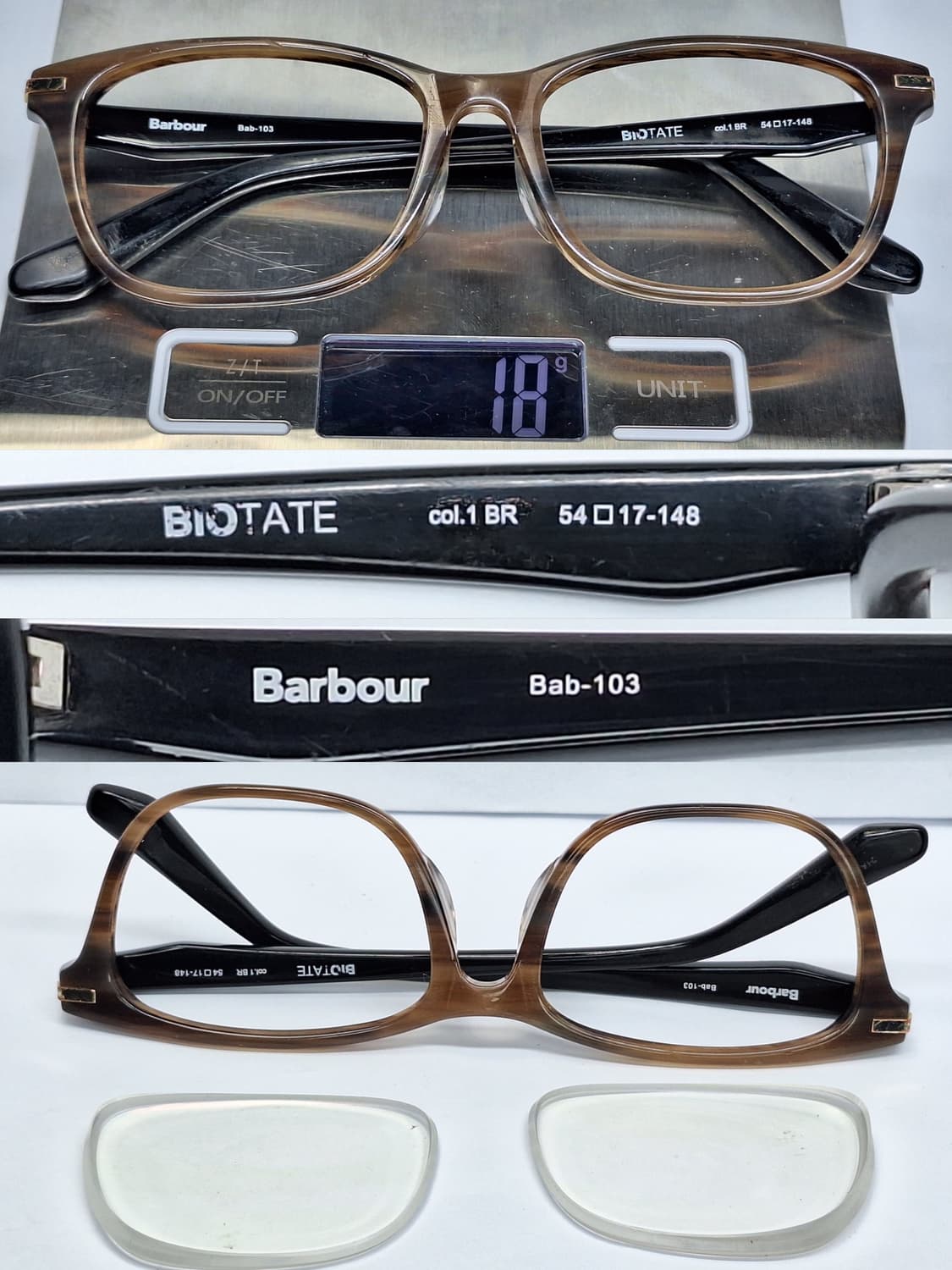 Barbour 바버 Bab-103 BIOTATE 웰링턴 안경테 안경 상품이미지2