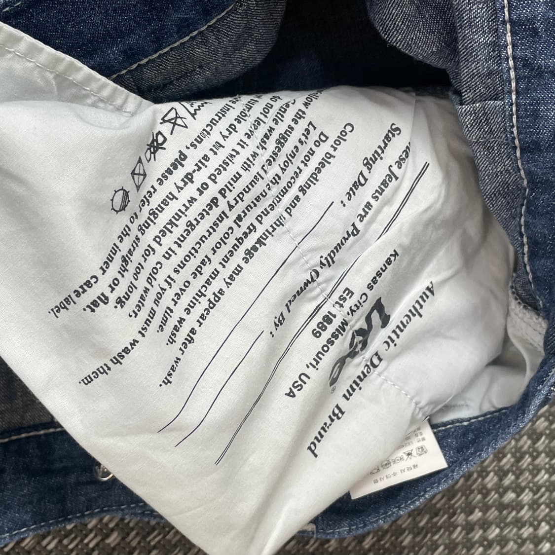 (30) lee 진청 데님 하프팬츠 상품이미지6