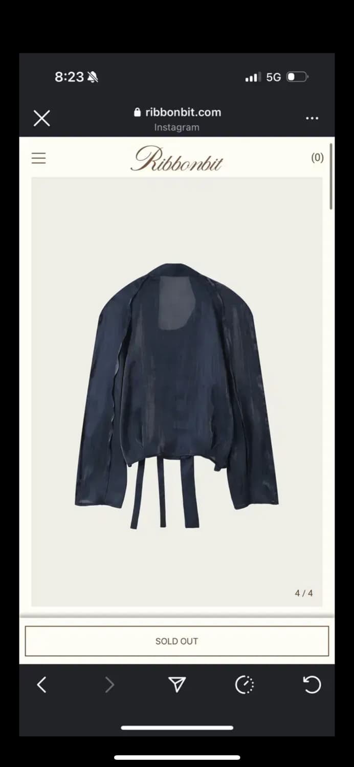 리본빛 타이 블라우스 상품이미지2