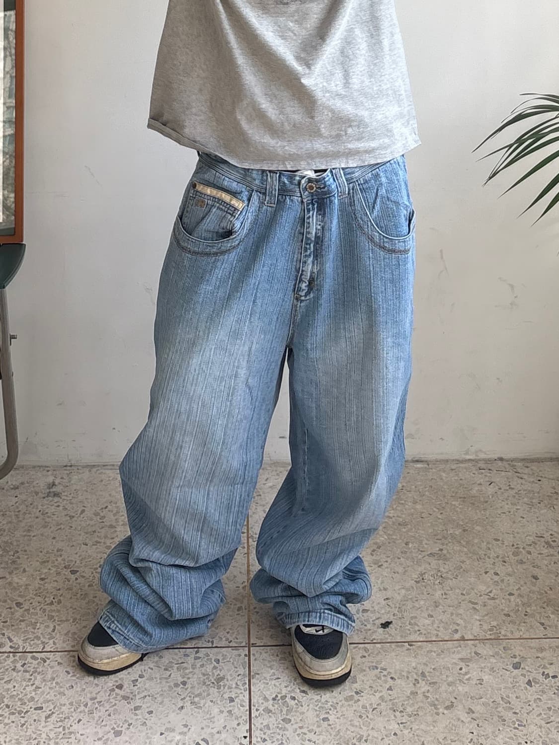 90s’빈티지 자수 힙합팬츠 상품이미지3