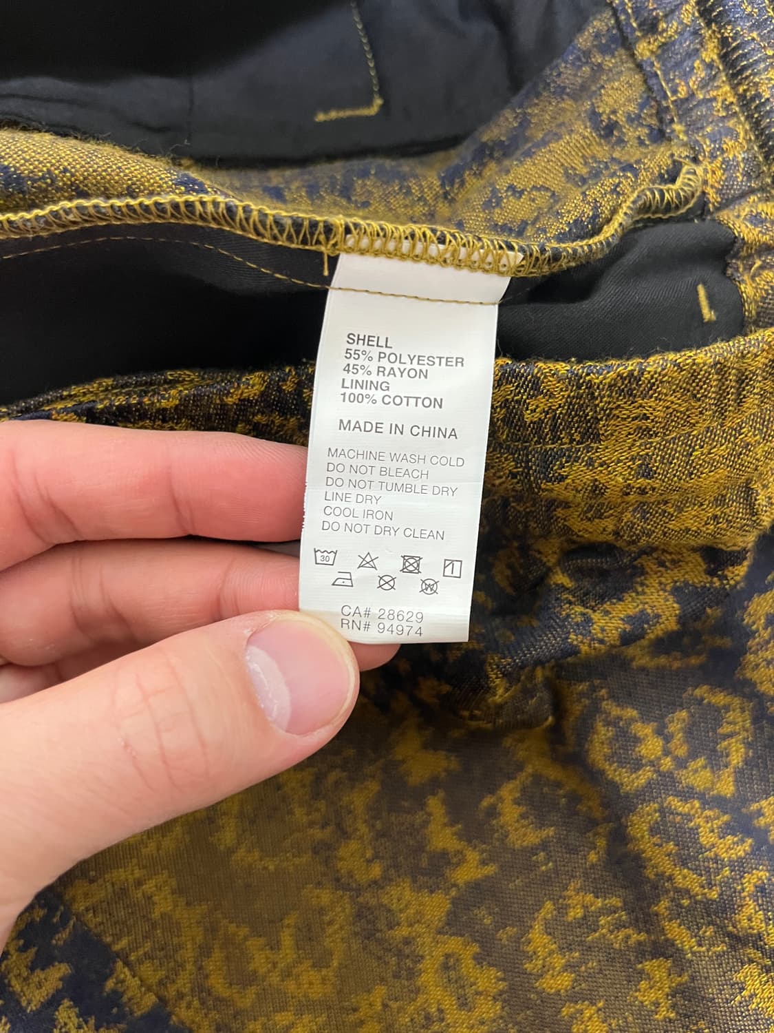 [M] 스투시 레오파드 자카드 브라이언 팬츠 상품이미지5