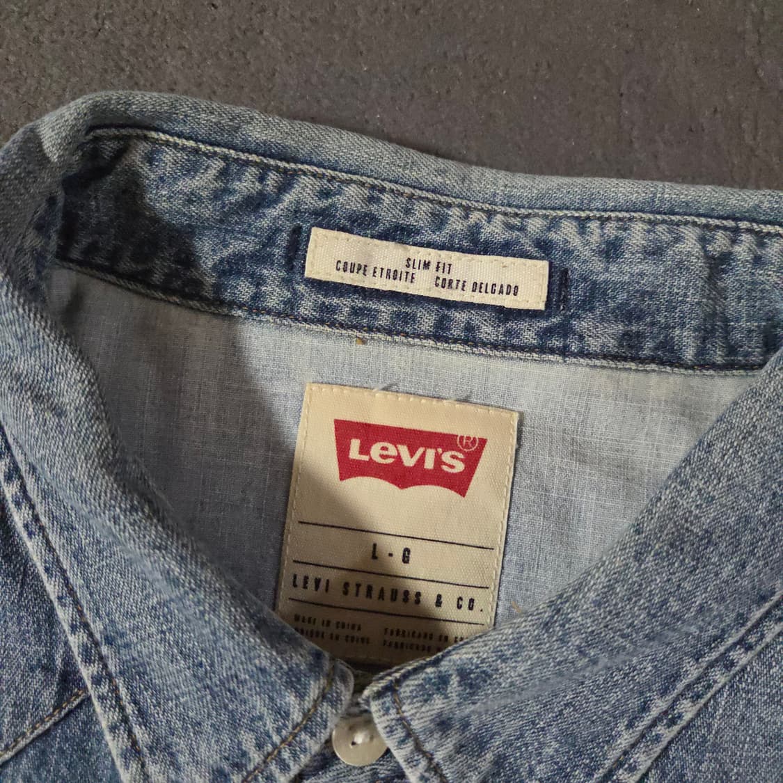 리바이스 웨스턴 데님 셔츠 L 상품이미지4