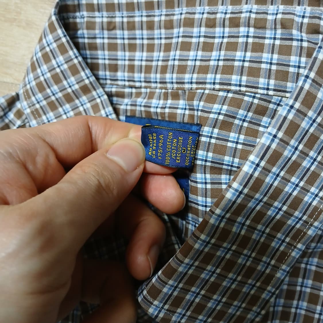 POLO 폴로 랄프로렌 갈색 체크 셔츠 남방 상품이미지8