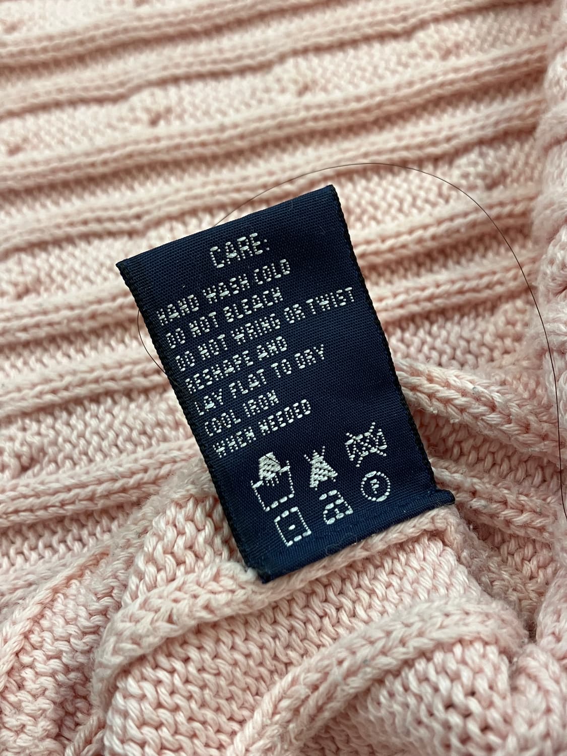 폴로 랄프로렌 꽈배기 니트 핑크 L #csz2605 상품이미지6