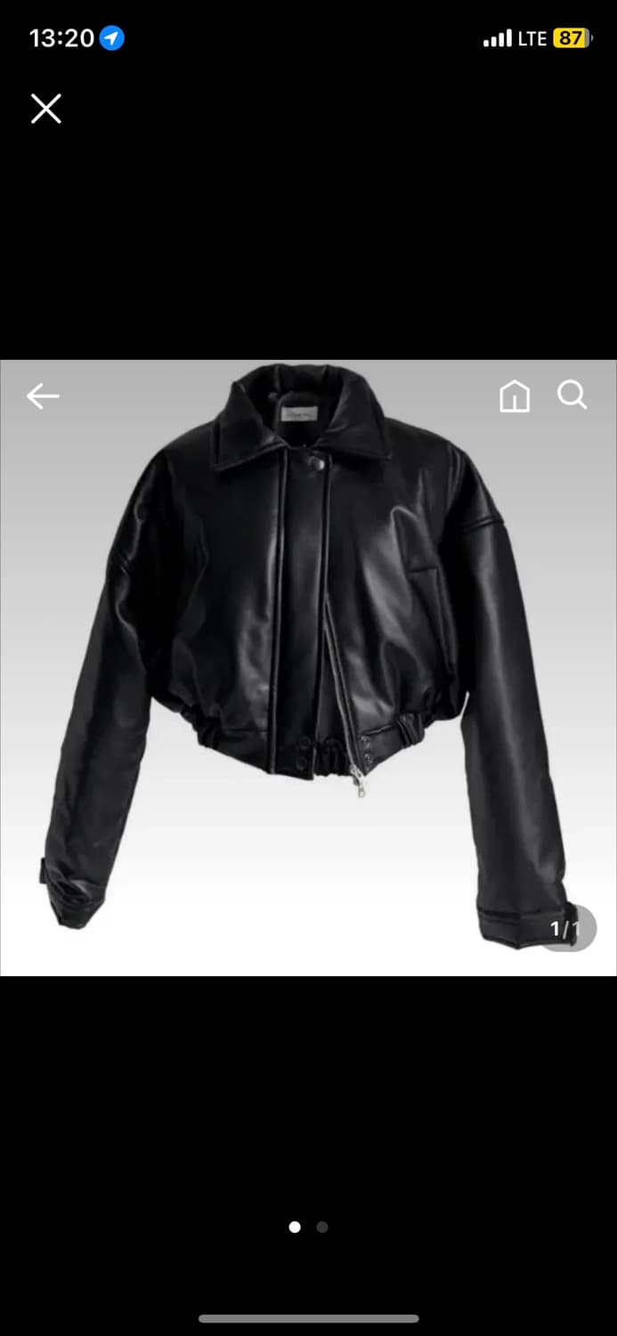 하몽마켓 자체제작 레더패딩 상품이미지2