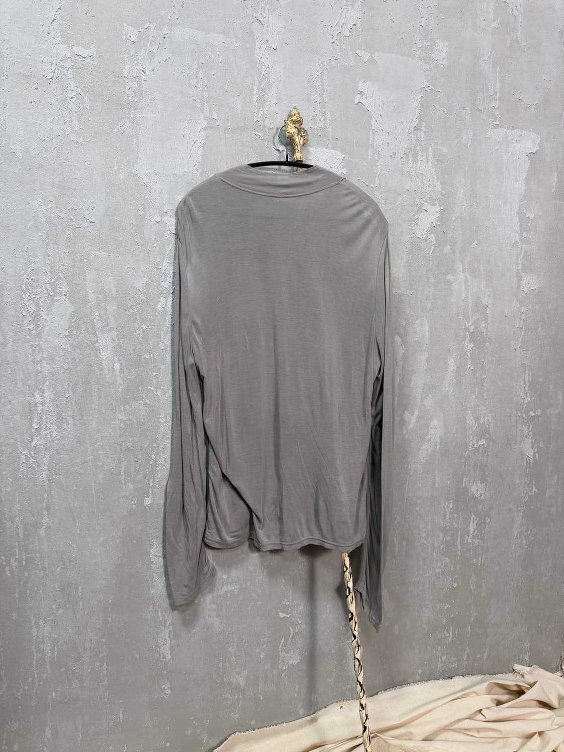 jpn-Grey Botanical Print Top 상품이미지6