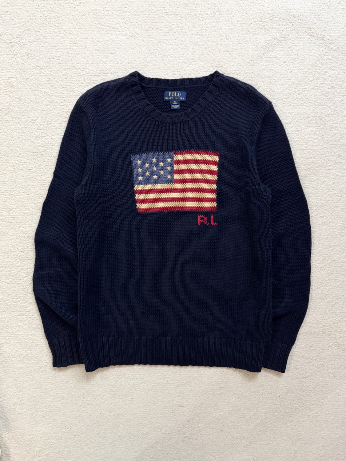 폴로 네이비 성조기 니트 상품이미지2
