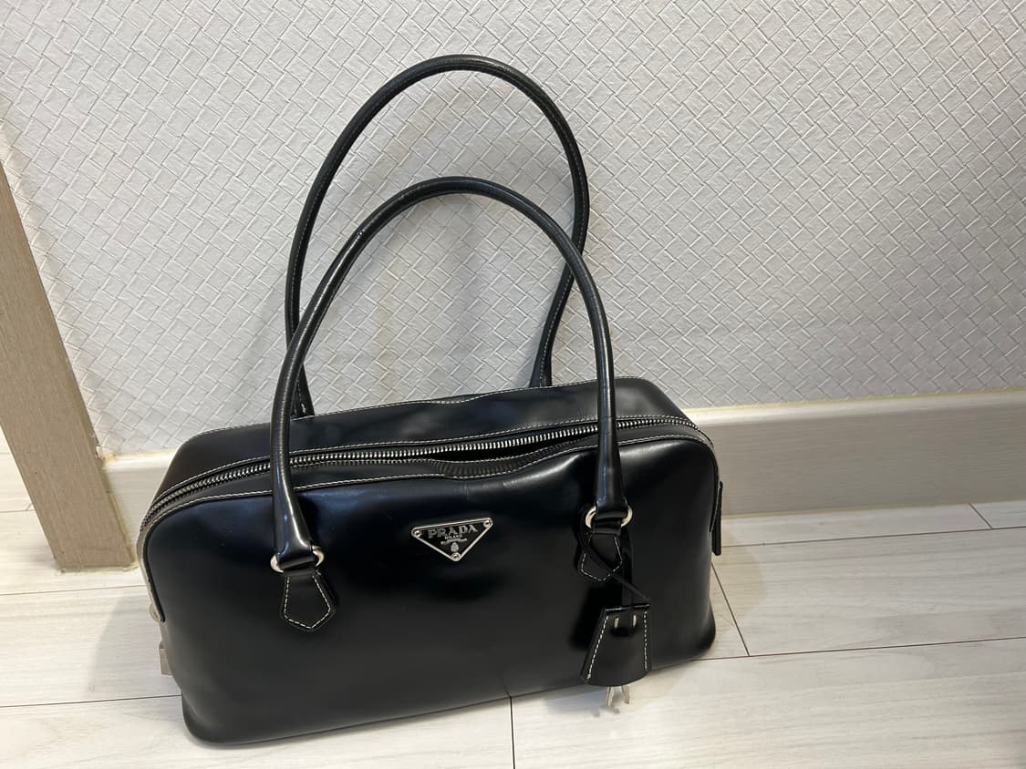 프라다 빈티지 볼링백 토트백 상품이미지5