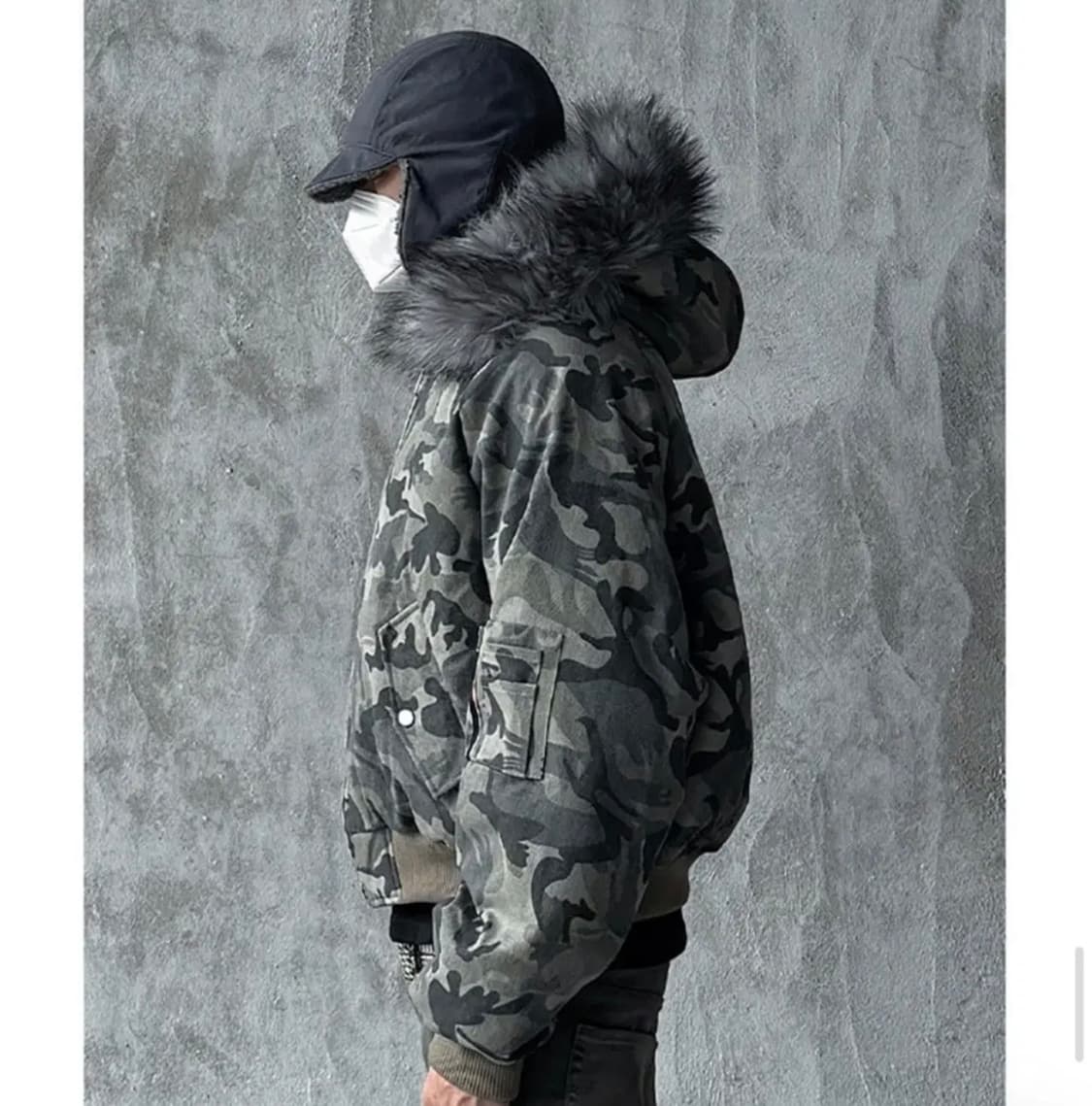 비엑세스 카모 봄버 자켓 상품이미지3