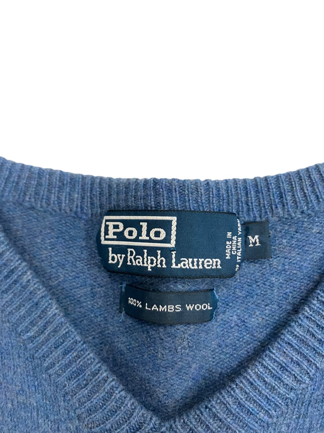 폴로 랄프로렌 램스울 브이넥 니트 M 상품이미지3
