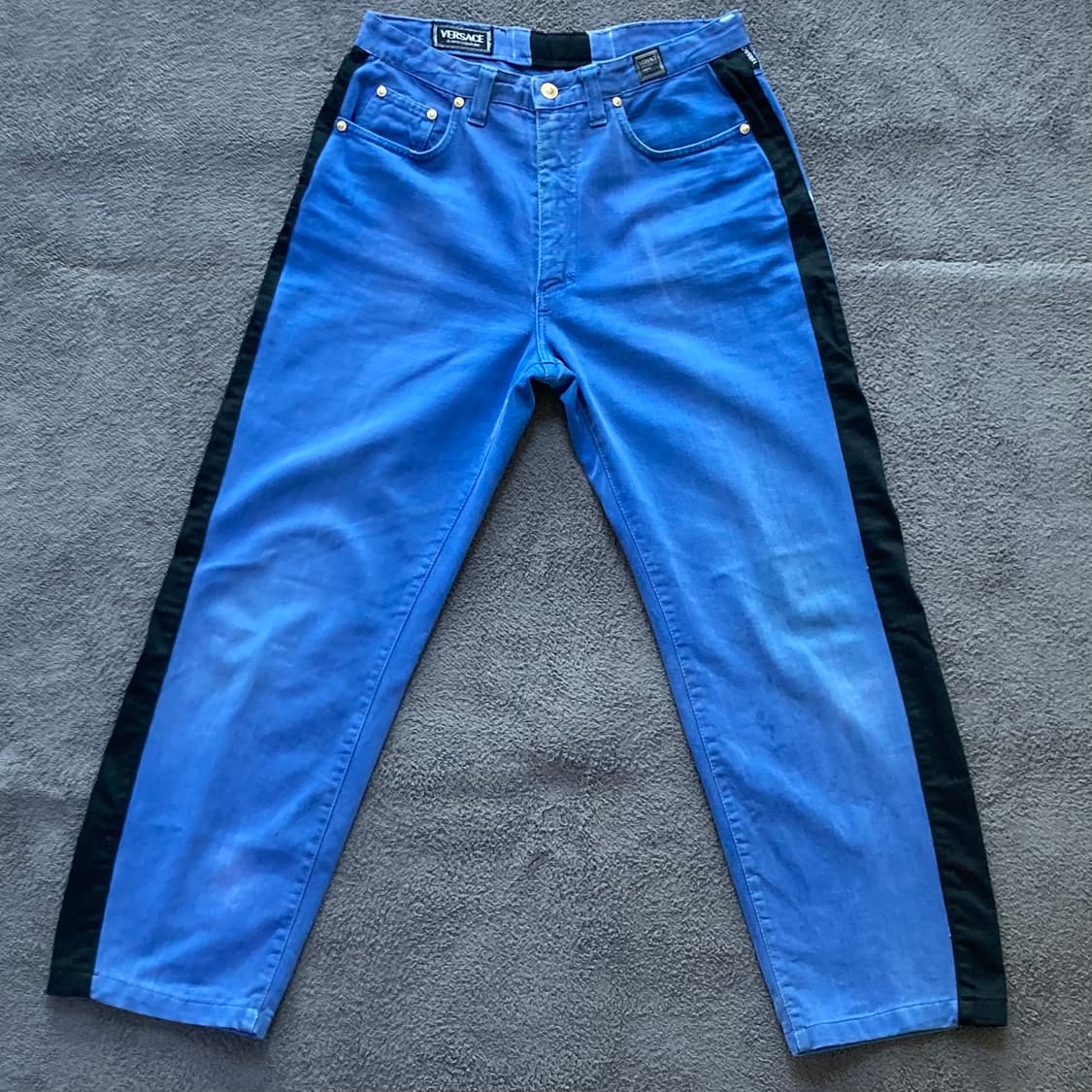 베르사체 배색 데님팬츠 상품이미지2
