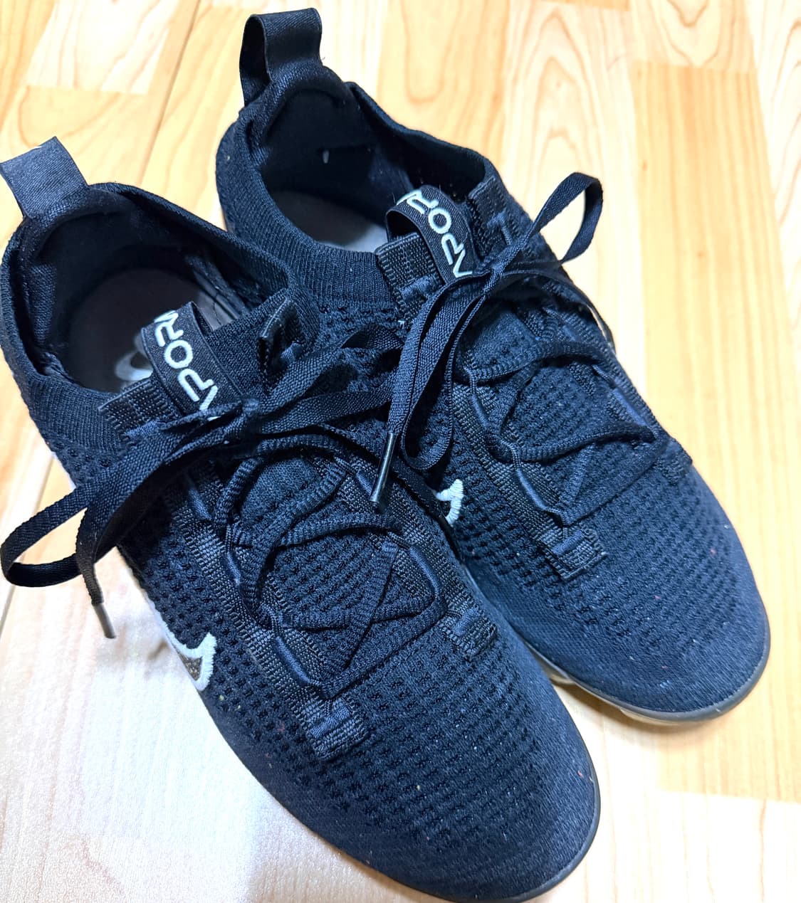 (정품)우먼 나이키 에어 베이퍼맥스 2021 플라이니트 블랙(235)중고 상품이미지5