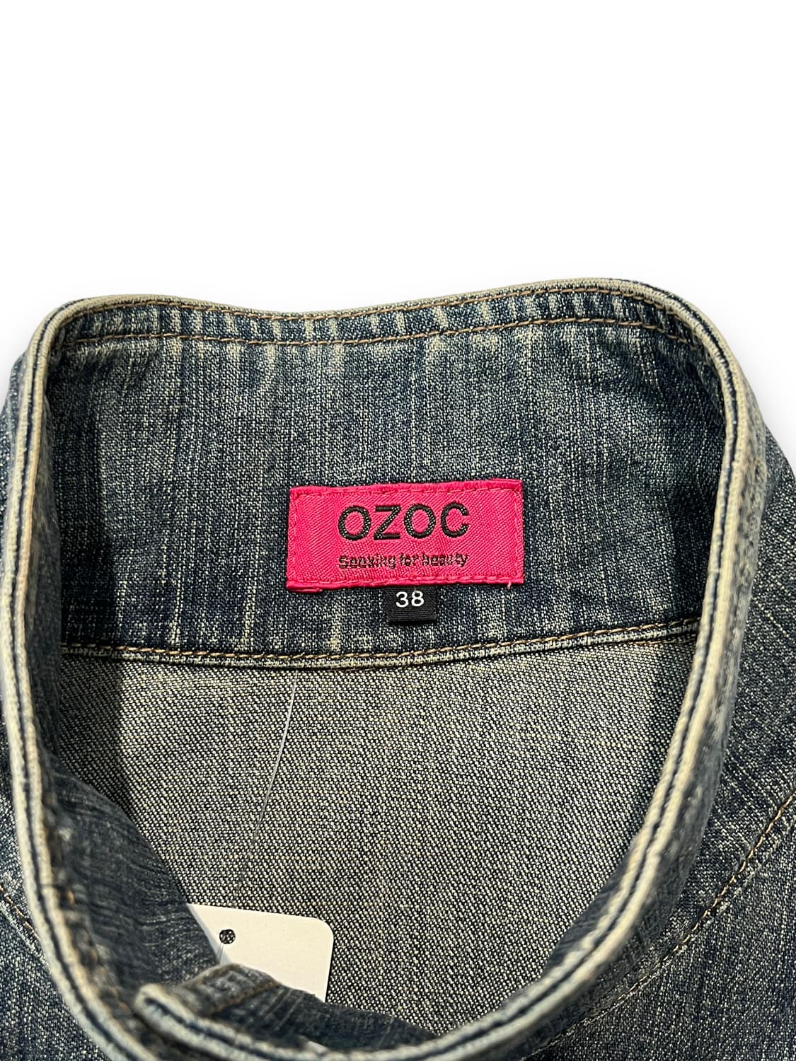 Ozoc 하이넥 데님자켓 상품이미지3