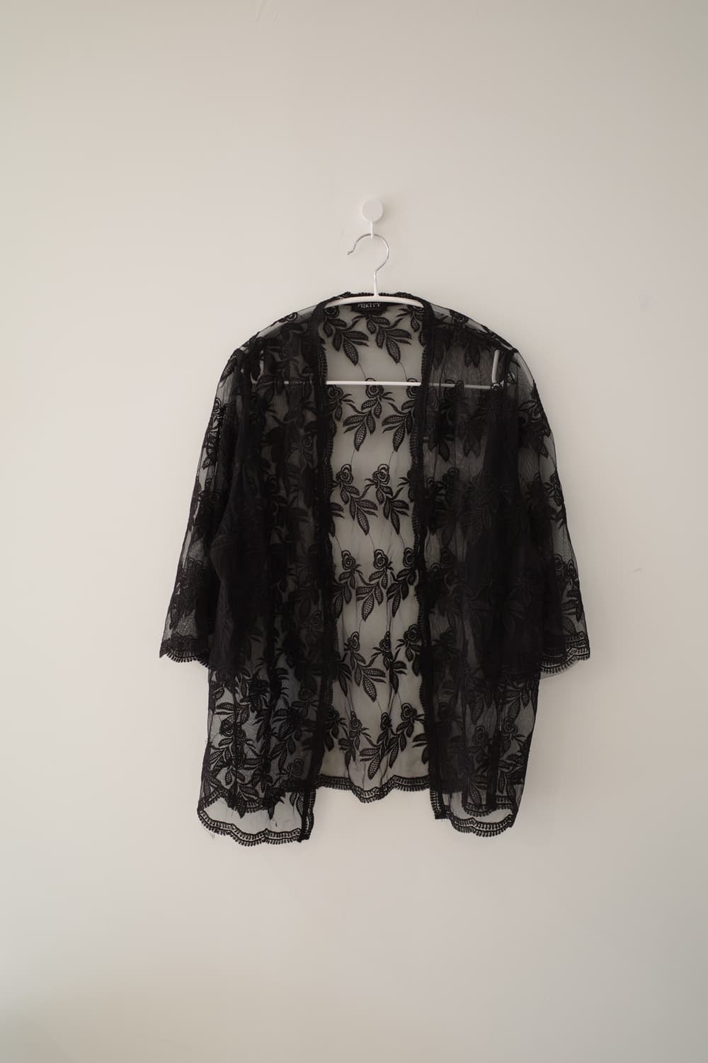 Black flower see-through cardigan  상품이미지6