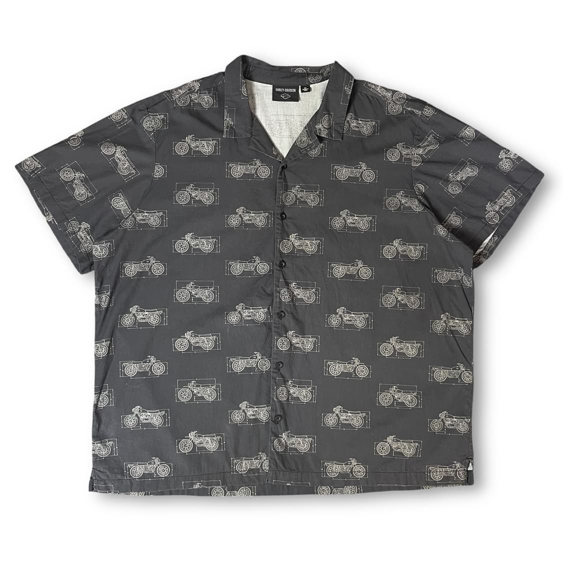 할리데이비슨 차콜 바이커 반팔 셔츠 3XL 상품이미지1