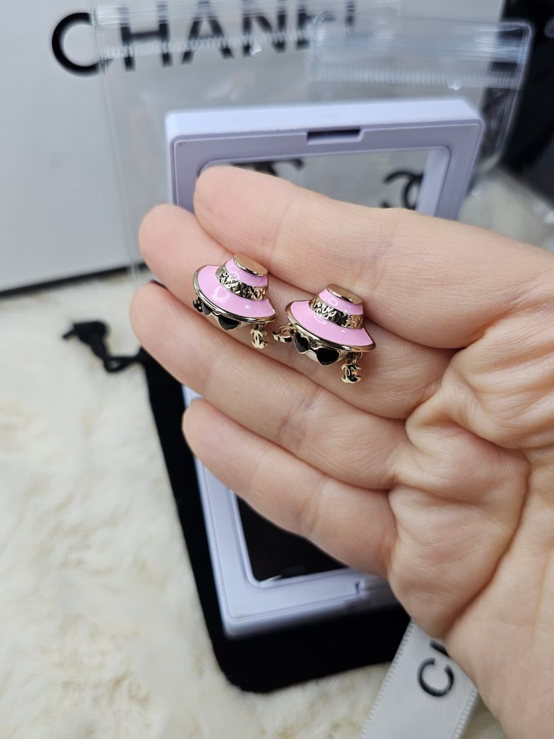 빈티지 핑크 샤넬 귀걸이2 상품이미지7