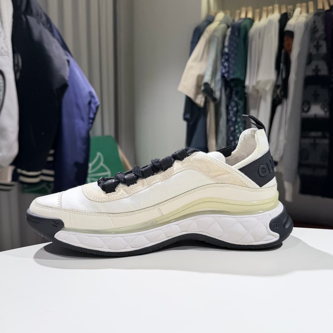 (A/41) / 샤넬 믹스드 파이버 스니커즈 벨벳카프스킨 스니커즈 운동화 상품이미지6