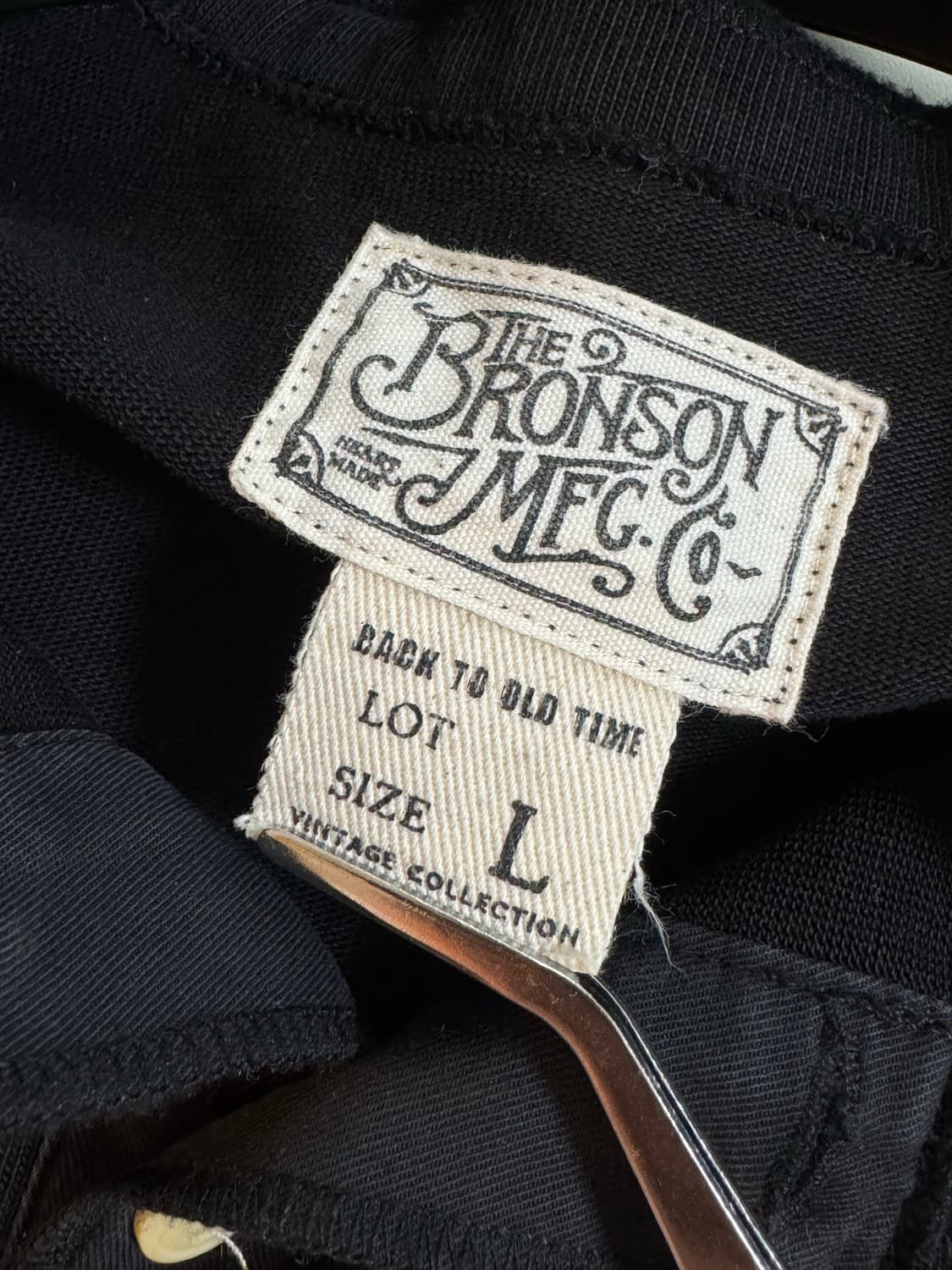 [L]브론슨 헨리넥 롱슬리브 긴팔티 블랙 상품이미지4