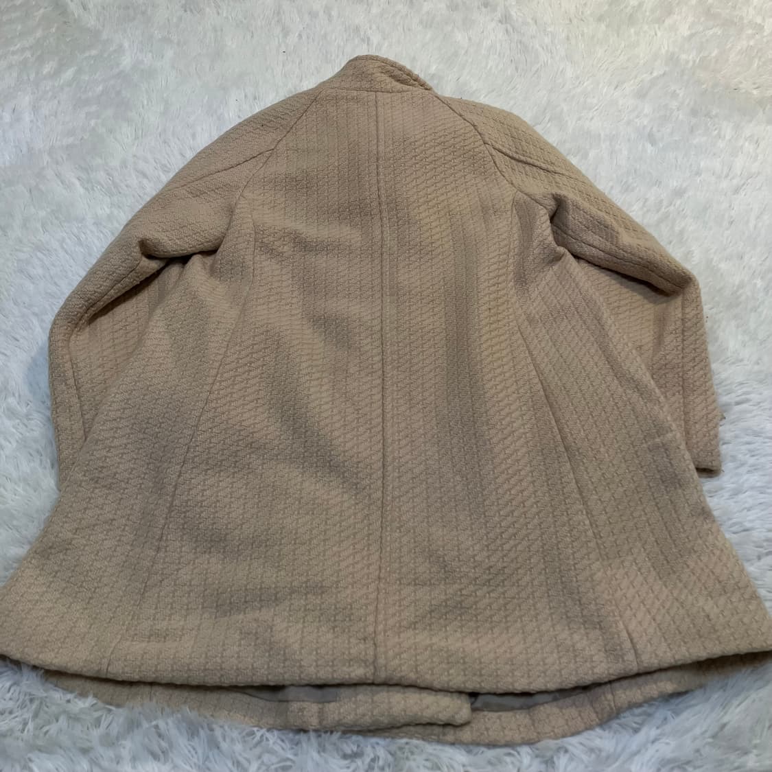 빈티지 아이보리 패턴 코트 843 y2k 스트릿 모리 갸루 일본빈티지 펑 상품이미지2