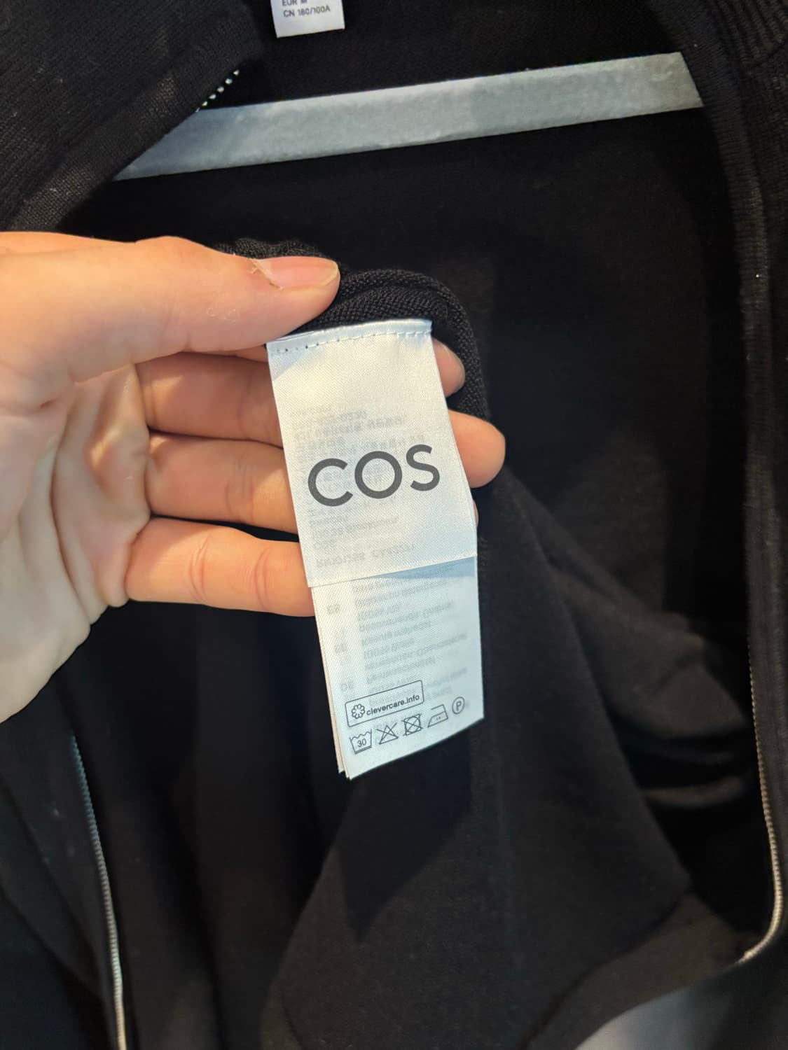 COS 블랙 집업 니트 M 상품이미지5