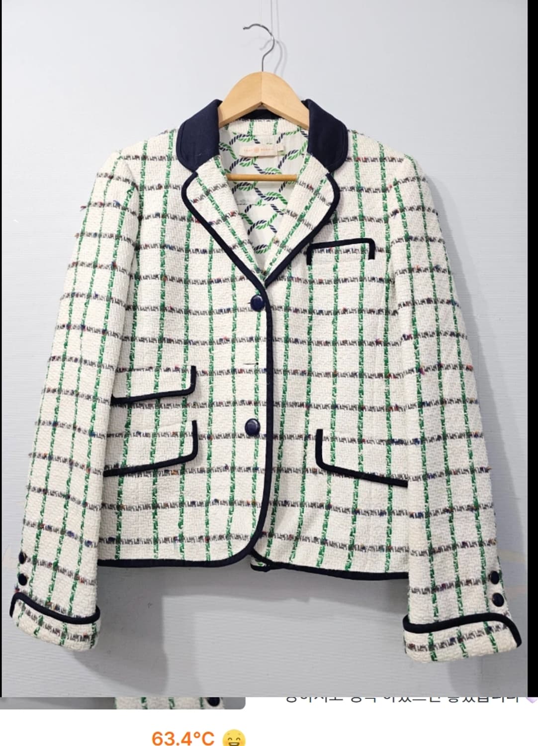 토리버치 Tory Burch 트위드 체크 자켓 55 상품이미지1