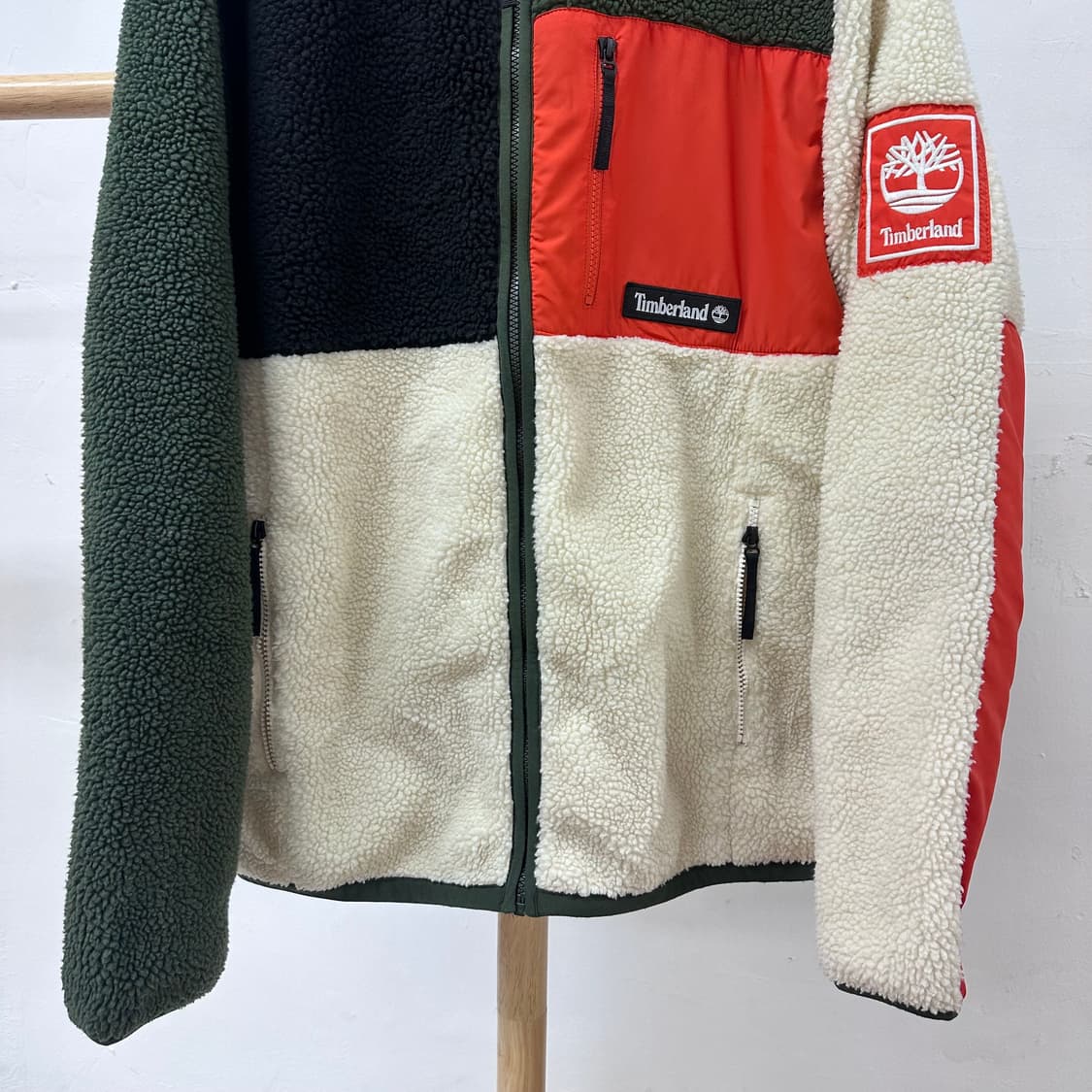 Timberland 팀버랜드 쉐르파 플리스 배색 자켓 잠퍼 XL J27 상품이미지4