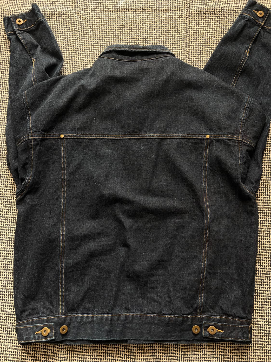 트릴리온 워싱 스티치 데님자켓 인디고 XL 상품이미지2