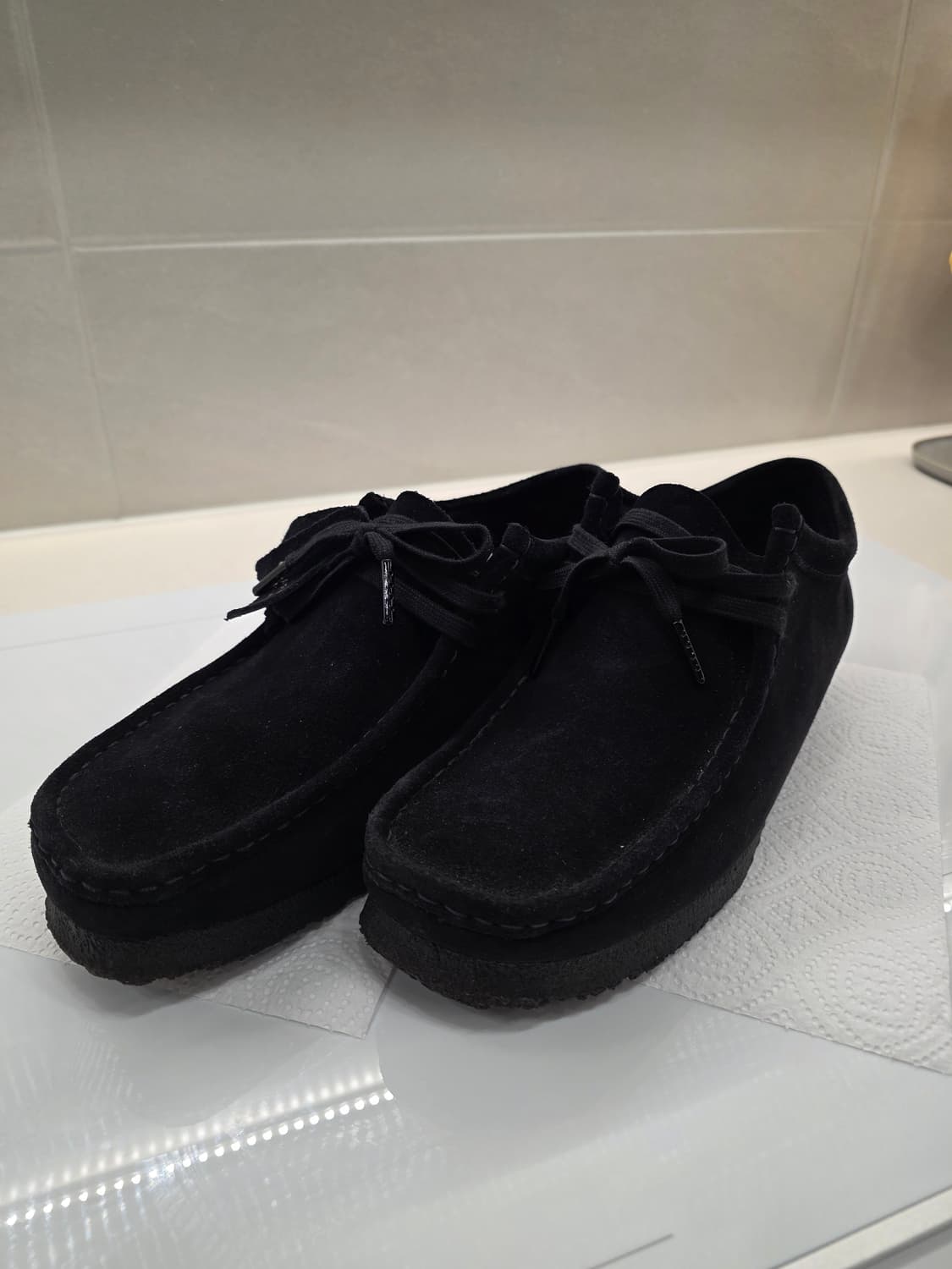 클락스 왈라비 스웨이드 블랙 265-270 상품이미지1