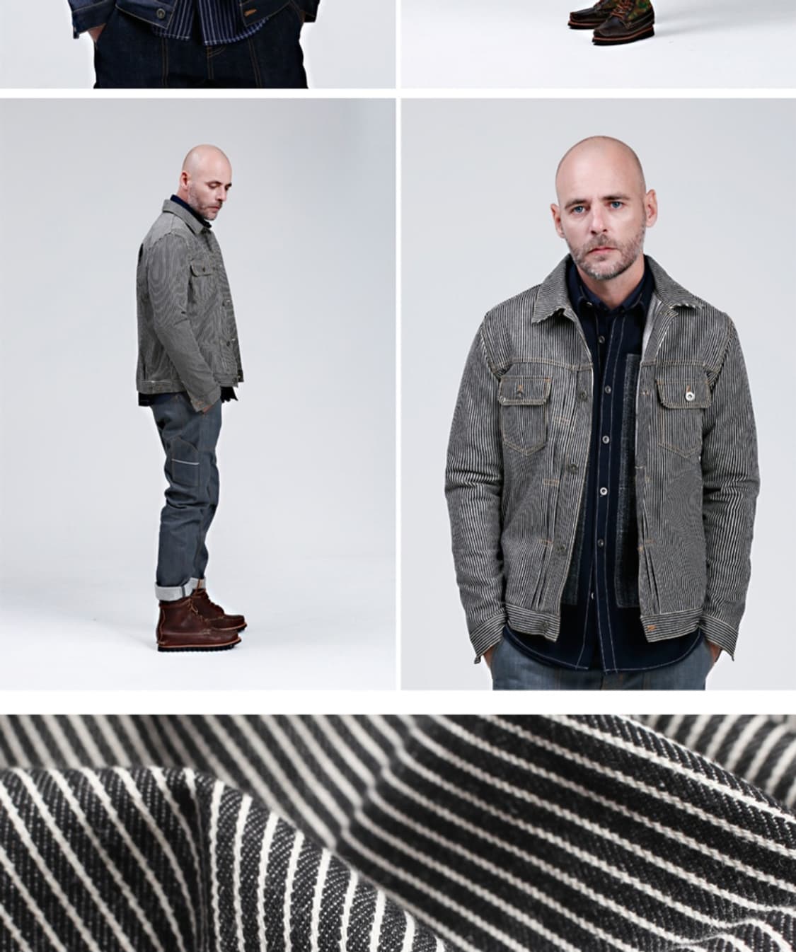 프리즘웍스 스트라이프 간절기 자켓 남자100 상품이미지1