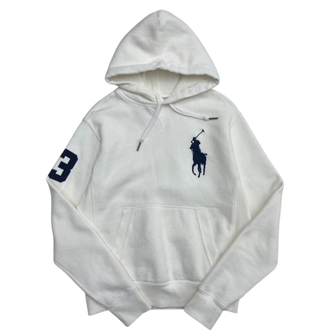 폴로 랄프로렌 네이비포니 화이트 후드 S 상품이미지2