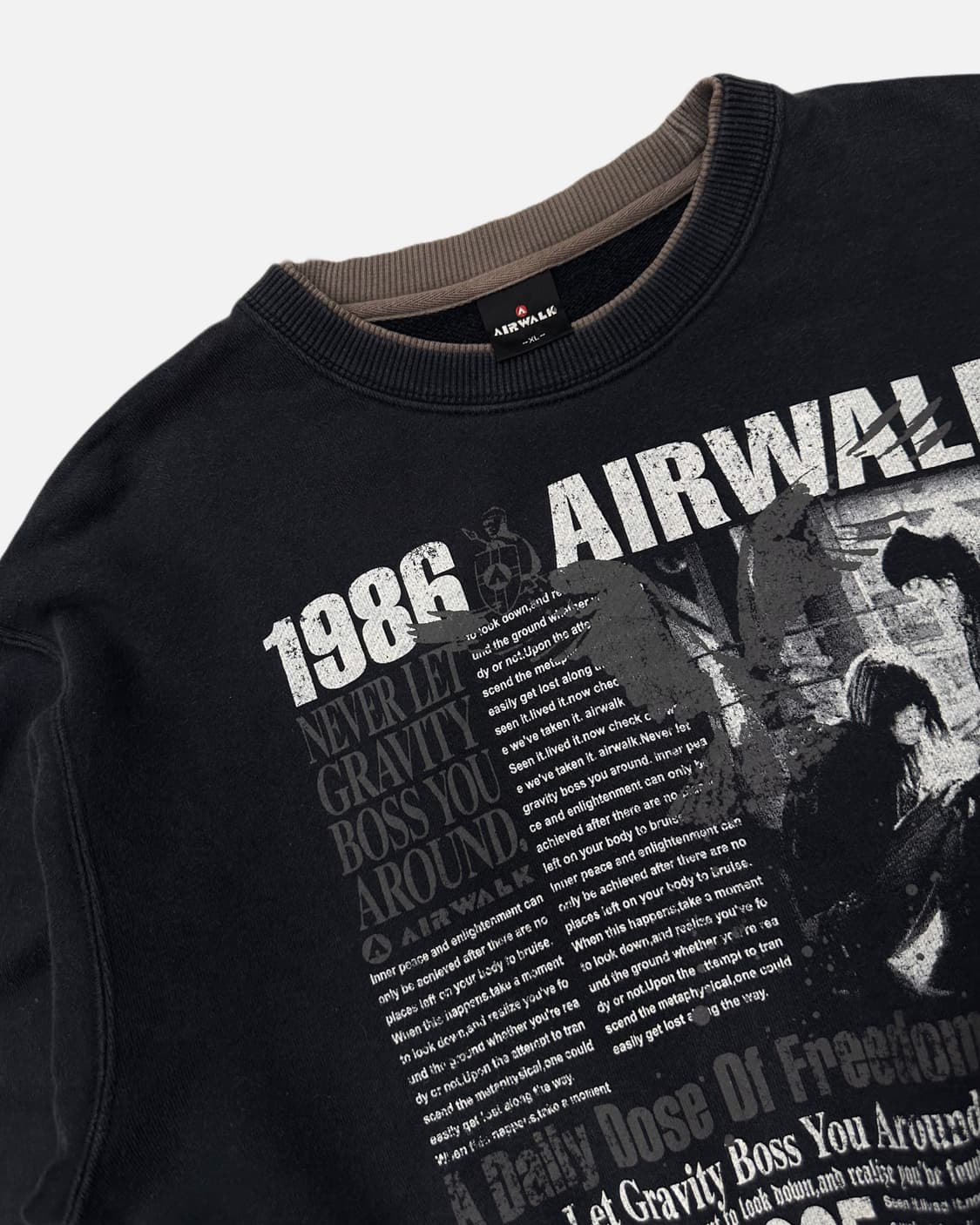 grunge printing vintage sweatshirt 상품이미지3